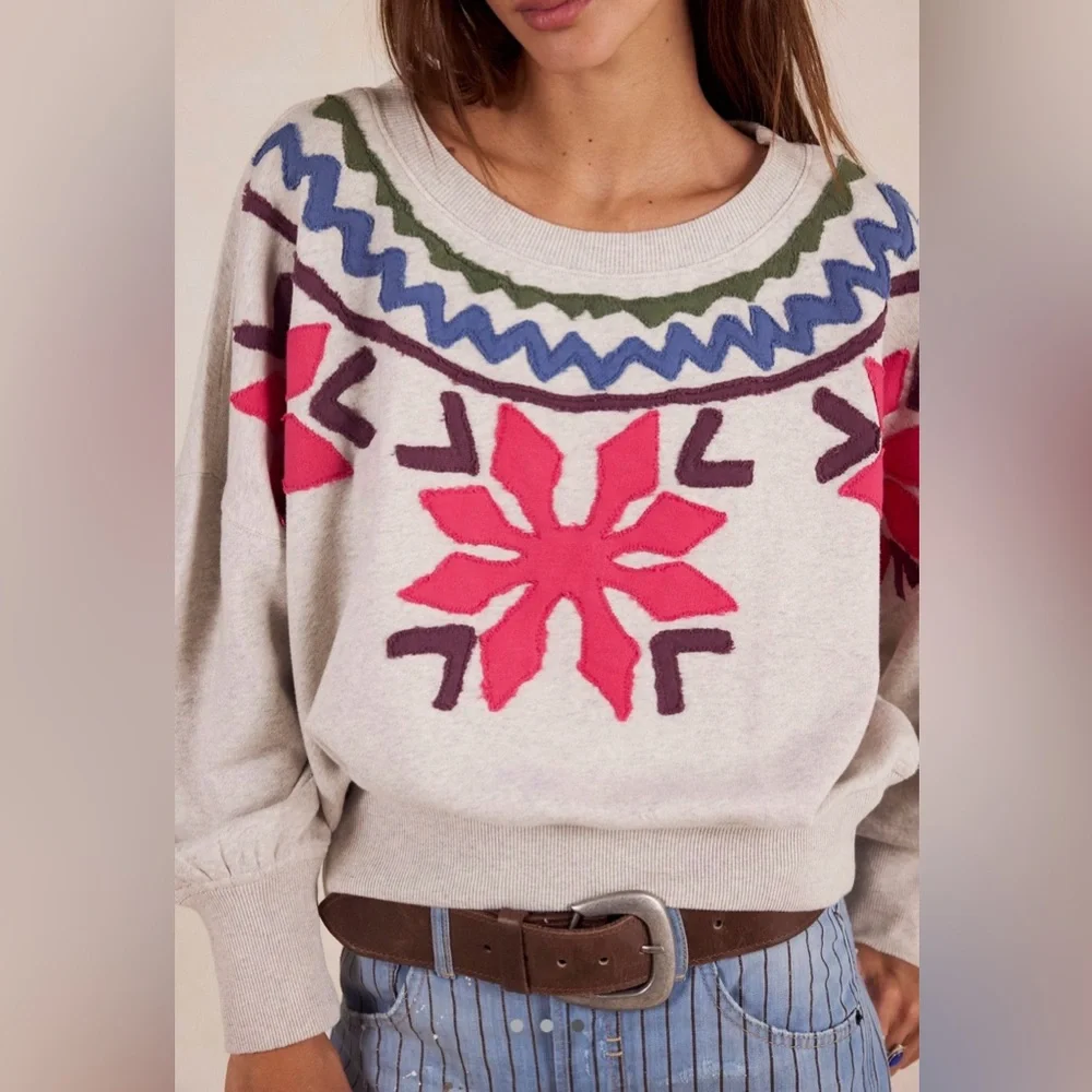 Free People Good Vibes Pullover XL